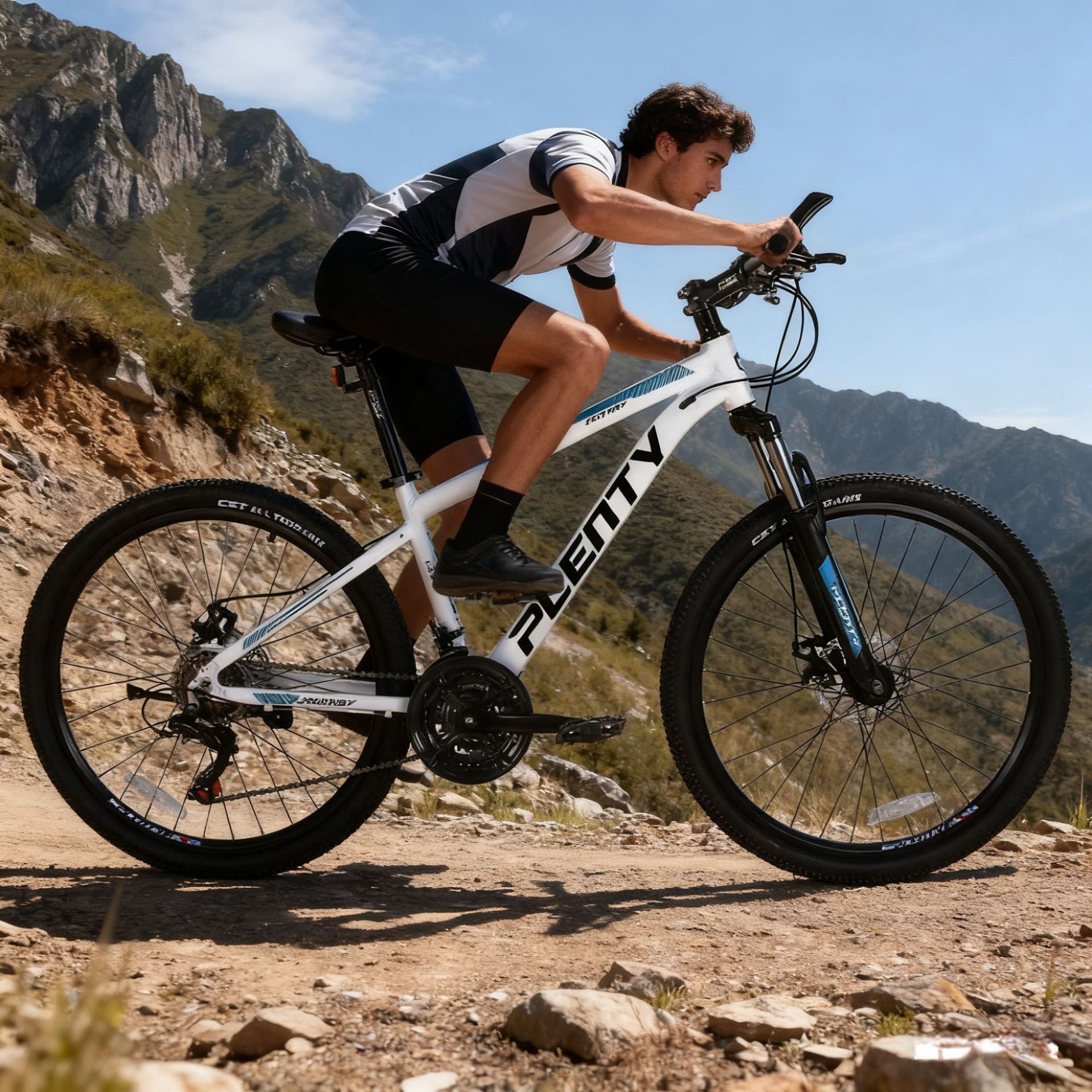 Cross-Border Wholesale Aluminum Alloy Mountain Bike with Straight Handlebars, Lightweight Racing Bike for Men, Adult Variable-Speed Student Bicycle