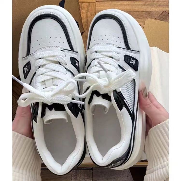 Zapatos de red, zapatos blancos para mujeres 2025, nuevos zapatos de primavera, tendencia de comercio exterior transfronterizo, zapatos altos con suela gruesa