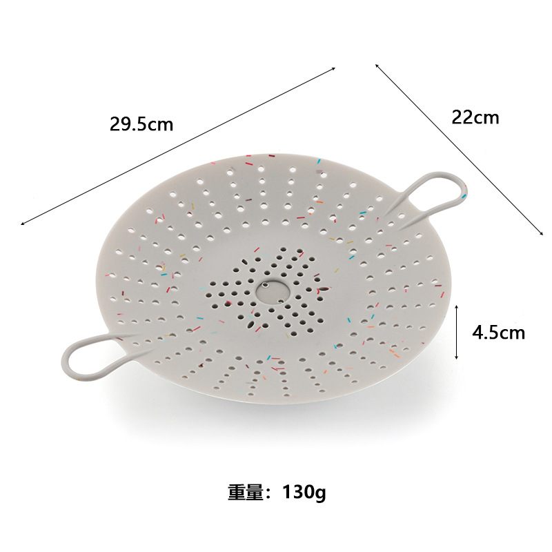 Creative Silicone Steaming Basket With Handle,High Temperature Resistant,Foldable Steamer,Silicone Steamer,FDAStandard Lazy Supplies