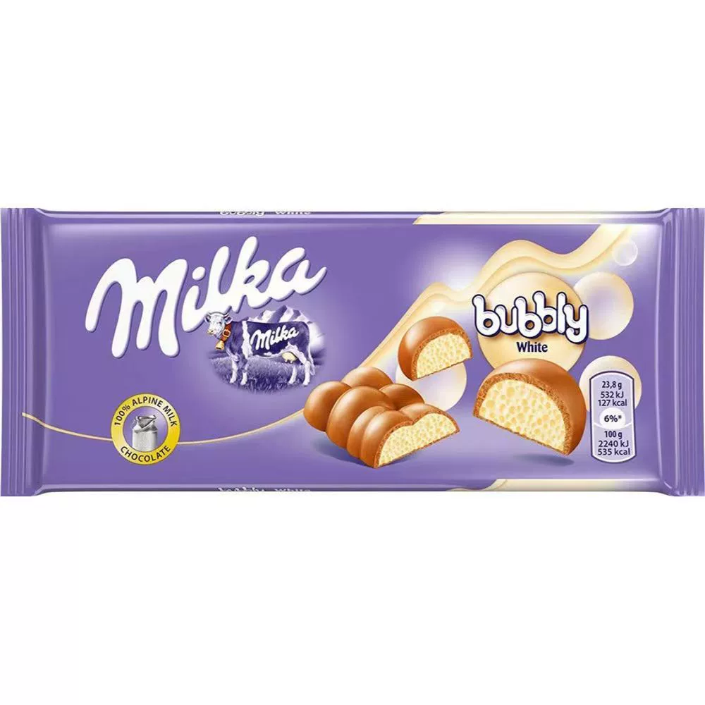Импортированный шоколад (MILKA) большая плитка — ореховый молочный сэндвич, ассорти вкусов, ~100 г