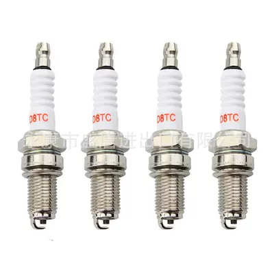 4 One set/Dajiang D8TC spark plug replace CG 125cc 150cc 200cc 200cc 250cc (Alışdırma şamı (Sveçalar))