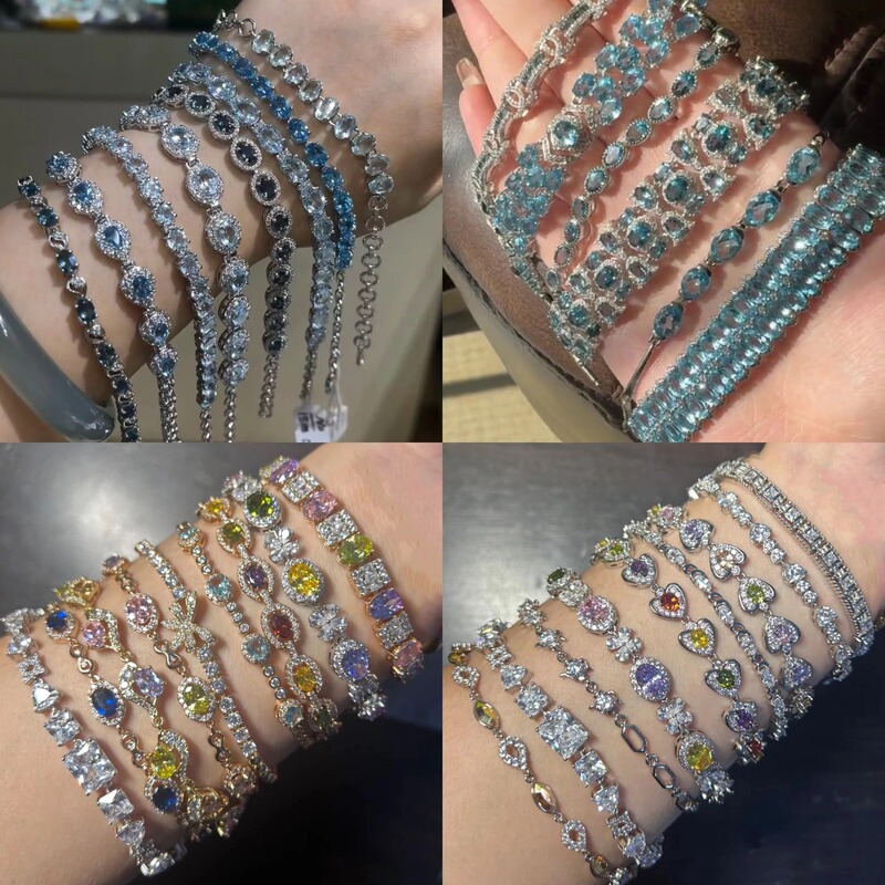 European and American Exquisite Zircon Love Bracelet Light Luxury High-end Temperament All-match Niche Bracelet Fashion Personalized Bracelet for Women