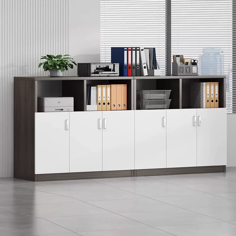 文件柜办公室档案资料柜收纳置物柜储物书柜花槽柜子木质隔断矮柜