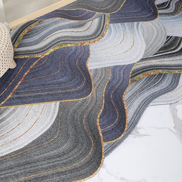 Northern Europe's tailoring wire cutting is pad into the door pad into the door wear -resistant foot pad home cushion door carpet