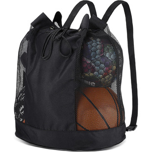 Factory Direct Supply Basketball Backpack Oxford Cloth Shoulder Crossbody Bag Basketball Net Bag Backpack Volleyball Football Bag Storage Bag