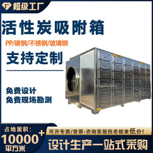 不锈钢活性炭吸附箱除臭除味过滤环保设备漆雾处理干式过滤箱