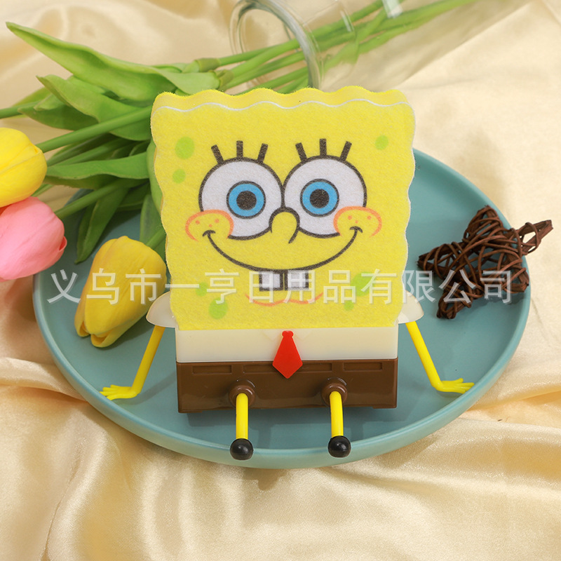 Instalación de cocina-esponja libre bebé drenaje rack hogar lindo esponja lavavajillas rack piso de dibujos animados colgando