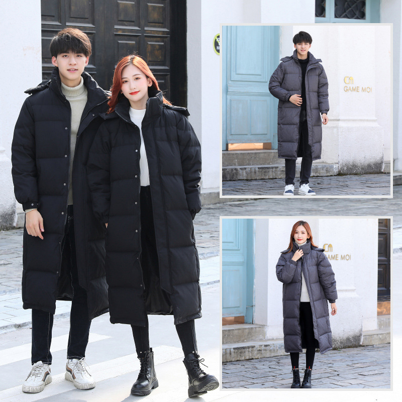 Zhongxi down Jacket Custom School Uniform for Men and Women, Extended Version for Art Exam Group, Thickened with Printed Embroidery