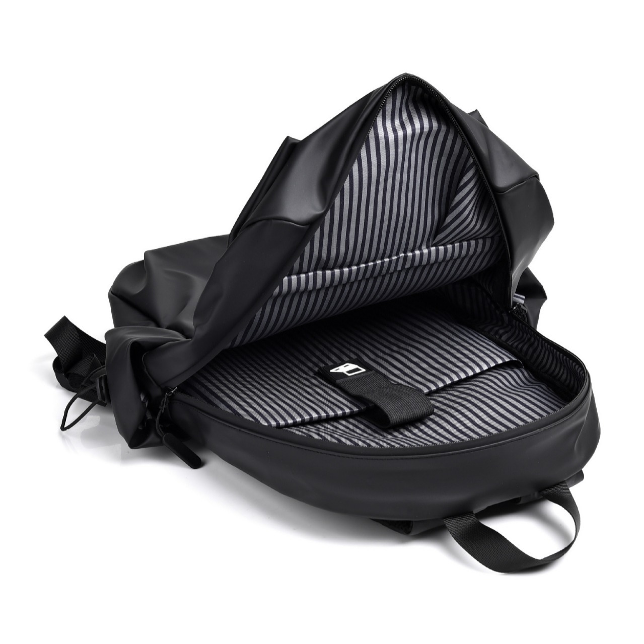 Bolsa de ordenador portátil gris puro mochila simple moda USB bolsa de ordenador casual mochila de comercio exterior para hombres