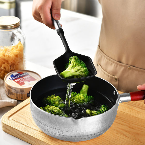 Cross-border magnetic suction silicone kitchenware 5-piece kitchen non-stick cooking spatula household stainless steel handle silicone kitchenware
