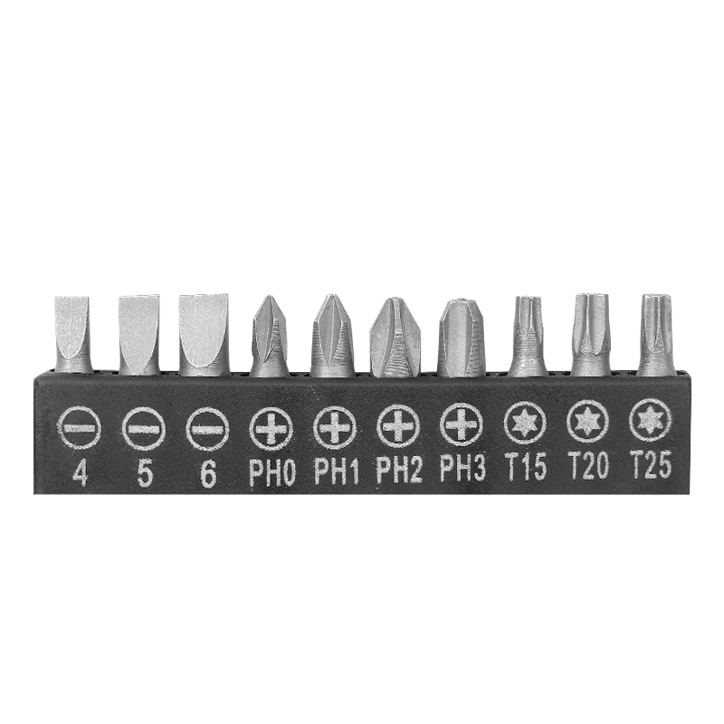 Cabeza de lote corto conjunto de destornillador eléctrico hexagonal cruz hexagonal ciruela accesorios de taladro de mano magnético fuerte cabeza de destornillador magnético S2