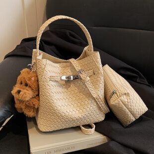 Fashionable woven solid color belt, bag strap one shoulder, city style