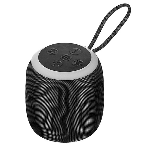 Fabric Bluetooth Speaker Mini Portable Compact Outdoor Speaker with Atmosphere Light Small Subwoofer Speaker