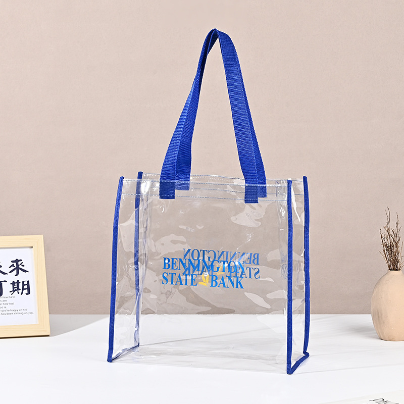 透明PVC手提袋防水洗漱收纳包化妆品包装拉链袋子可定 制logo