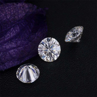 Direct Sales from the Place of Origin 70 Points Moissanite Round Main Stone Def Color Moissanite 3Ex Genuine Loose Diamond with Certificate Black Card