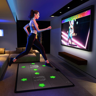 Qibang pu luminous massage dancing blanket hdmi double-person home TV computer dual-use Dancing Machine fat burning running blanket