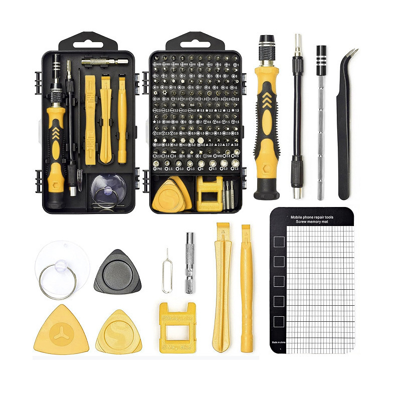 122-in-1 드라이버 세트 노란색(높은 구성)