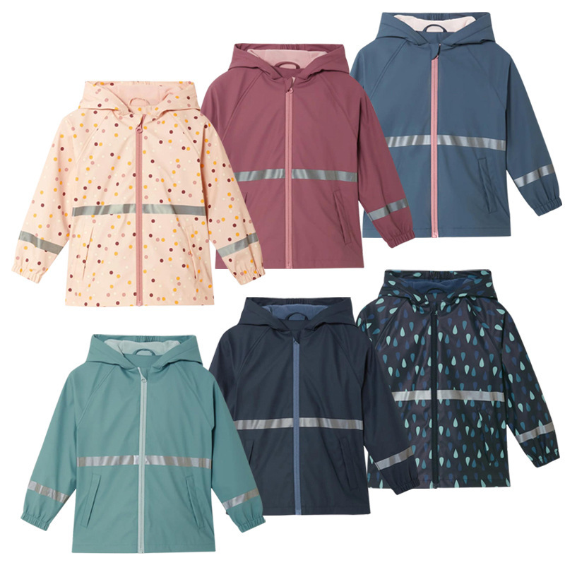 Children's Raincoat for Spring and Autumn, Fleece-Lined PU Jacket for Boys and Girls, Kindergarten Baby 2-8 Years Old, Waterproof Two-Piece Raincoat Children's Raincoat for Spring and Autumn, Fleece-Lined PU Jacket for Boys and Girls, Kindergarten Baby 2-8 Years Old, Waterproof Two-Piece Raincoat