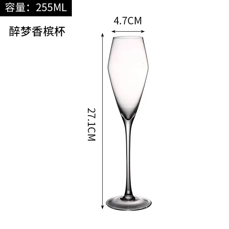 Copa de champán de cristal de vidrio sin plomo Copa de barra personalidad Martini Copa de cóctel de celebridades de Internet de las ins de estilo europeo
