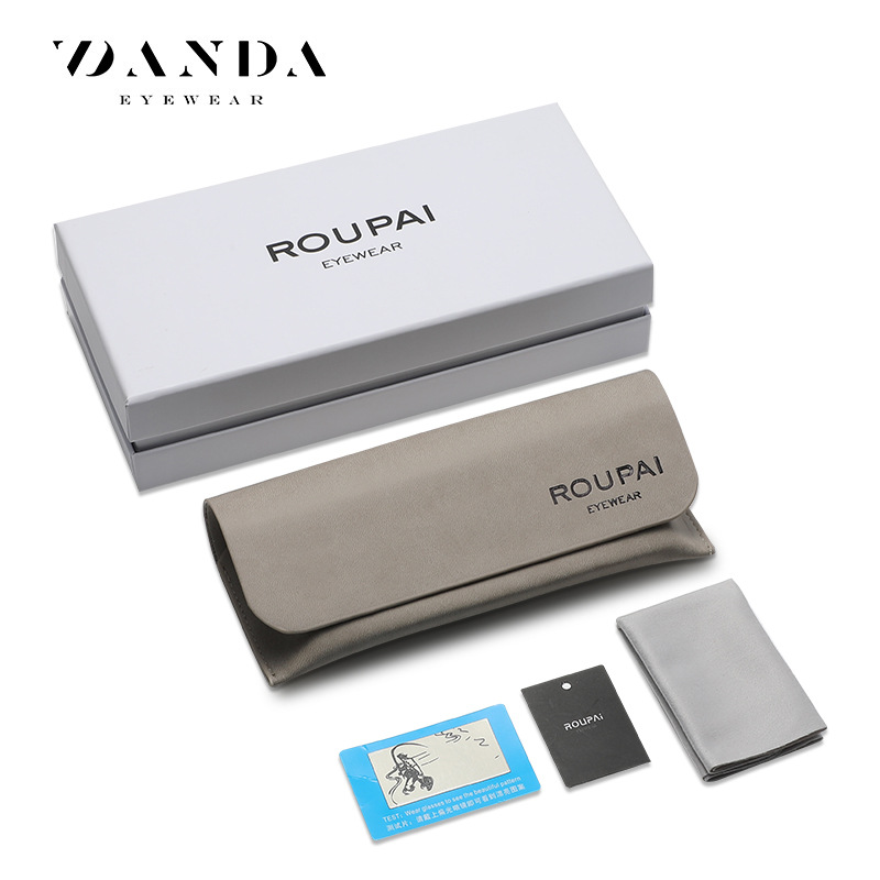 Tiktok Daifa marca nuevas gafas caja de regalo embalaje moda gafas de sol gafas de regalo caja de cuero caja de almacenamiento