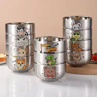 2026 back-to-school season | recommended cartoon stainless steel bowls (304 food-grade, drop-proof with lid)