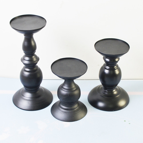 European style candlestick candlelight dinner atmosphere aromatherapy candle cup metal crafts creative gourd candlestick ornaments wholesale