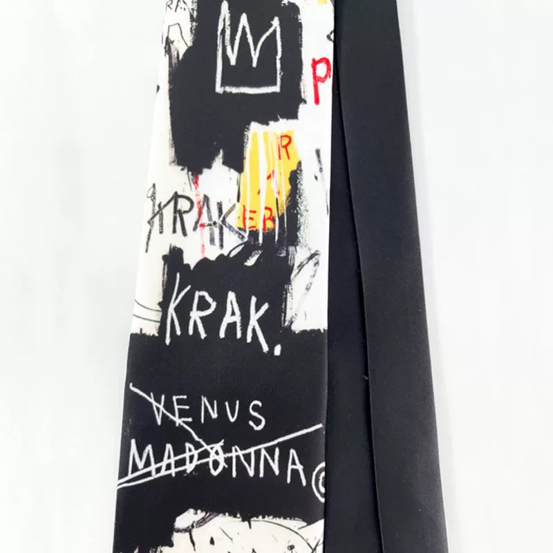 Original Ins Tie Shirt Jk Fashion Literary Niche Y2K Accessories Design Long Black Art Graffiti Original Ins Tie Shirt Jk Fashion Literary Niche Y2K Accessories Design Long Black Art Graffiti