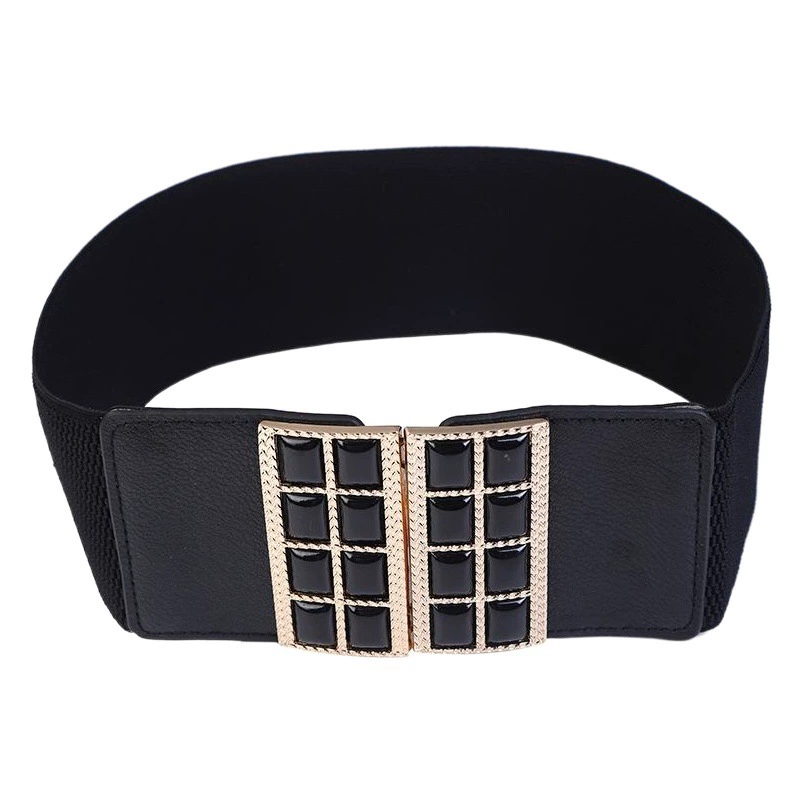 Фабрика прямой моды дамы эластичная широкая талия пуховик Джокер эластичный пояс свитер корейский декоративный пояс