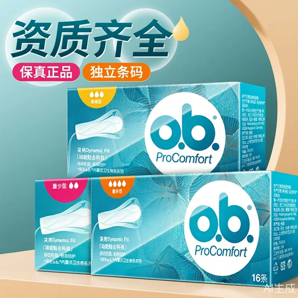 Johnson & Johnson Ob Tampons Finger-Insert Type, High and Low Flow, Regular Type, Alternative to Sanitary Pads, Wholesale Genuine Products