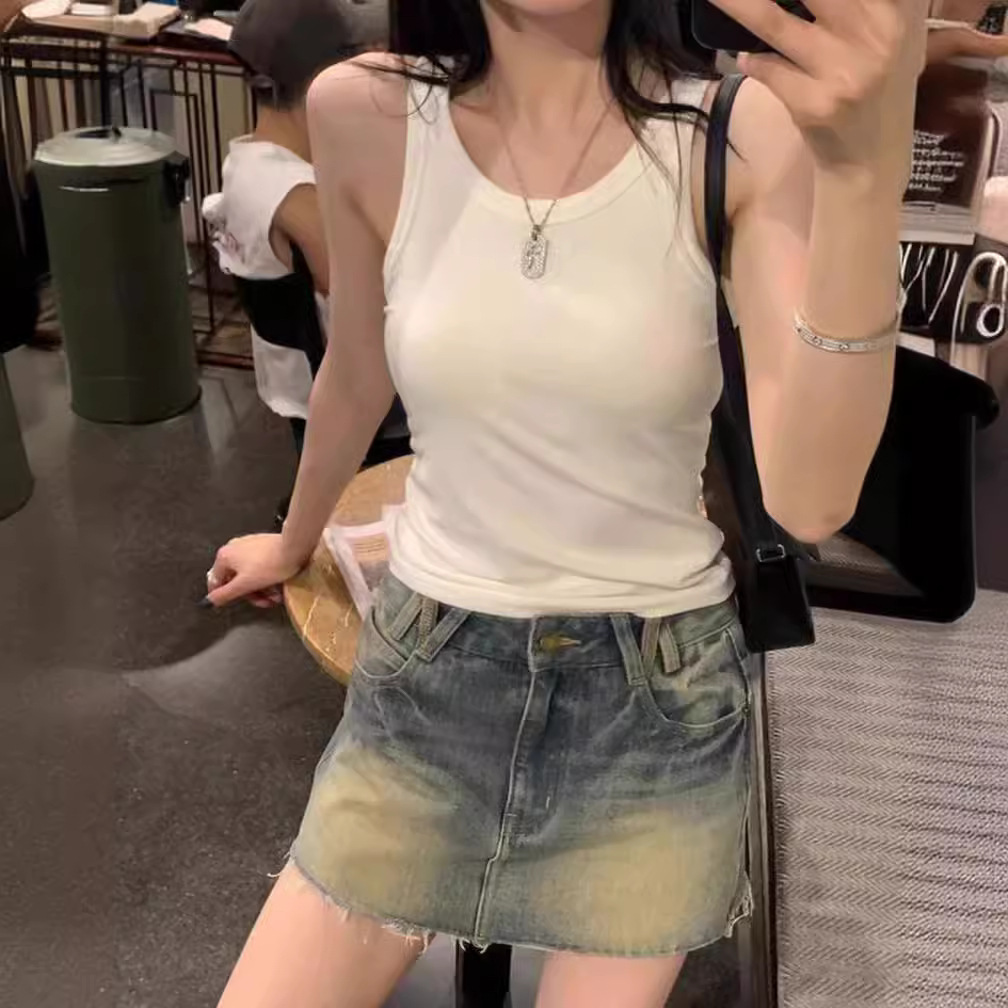 十三行区区20点一条搭所有脏脏裙做旧水洗辣妹牛仔短裙