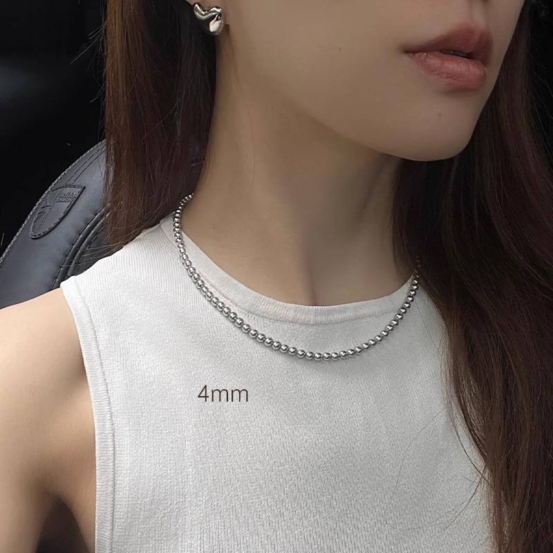 Light silver gray Shijia pearl 4mm [elegant and light luxury style] -