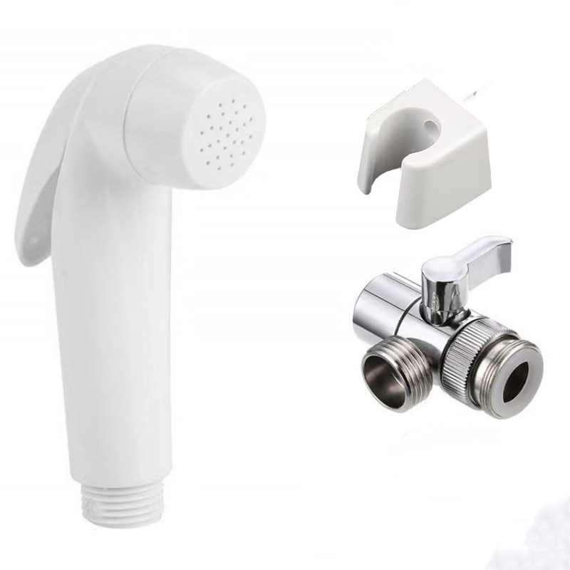 Toilet spray gun, bathroom handheld feminine wash nozzle, household toilet nozzle, flushing and cleaning toilet, toilet flushing gun undefined