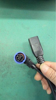 M19 Male Charging Cable New Energy Shared Electric Bicycle Charging and Discharging Waterproof Male Plug Socket Connector