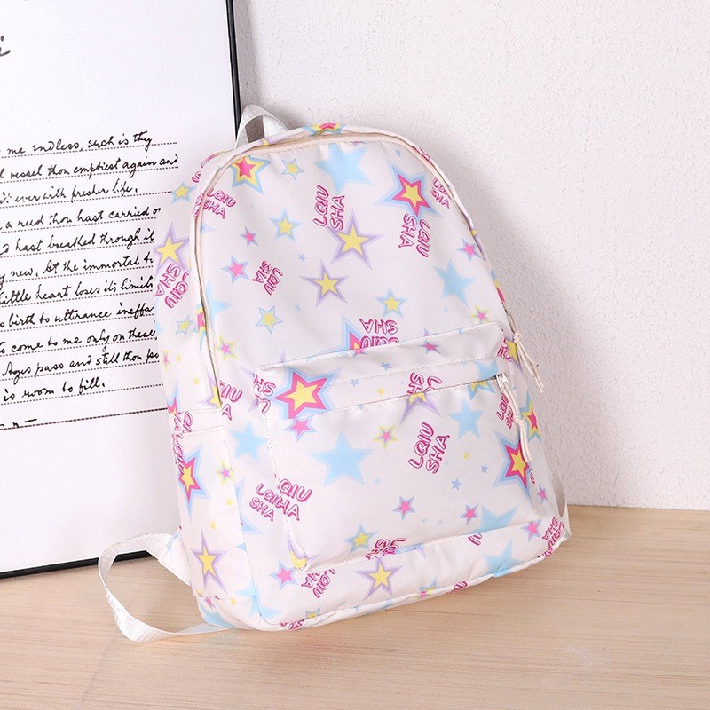 Corea del Sur ins lindo de dibujos animados impreso mochila Harajuku ulzzang japonés todo partido suave chica mochila