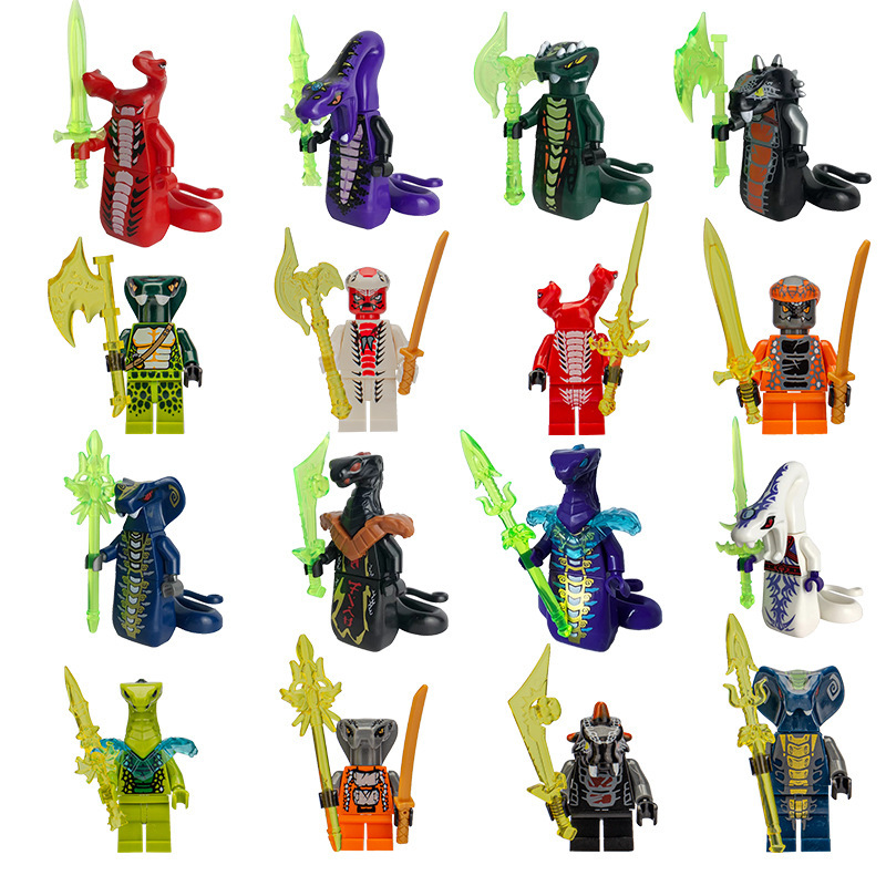 Cross-Border Ninja Warrior Hero Military Figures, Single-Piece Building Block Toys, Exclusively for Foreign Trade Manufacturers Wholesale