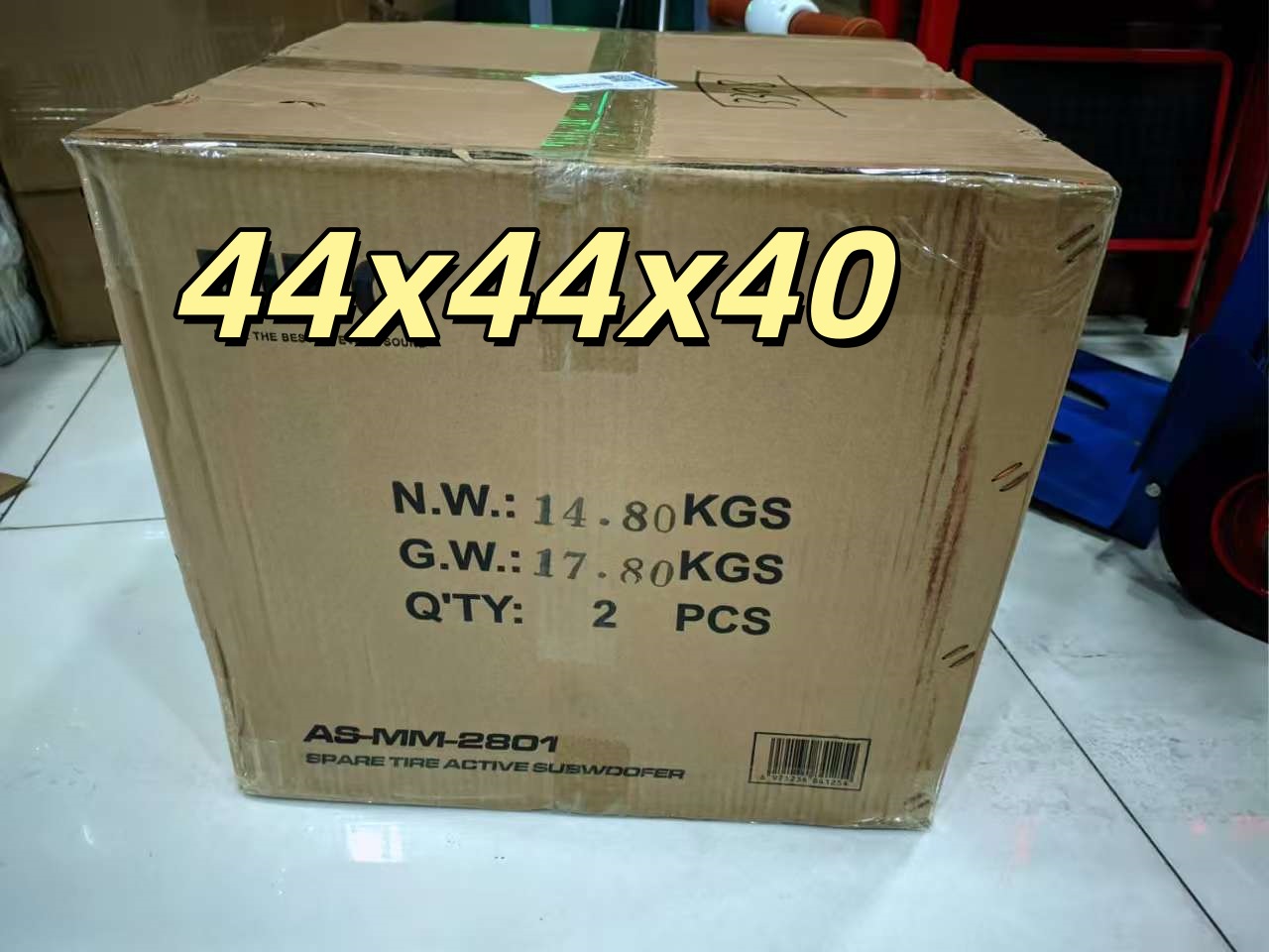Ultra-Thin Spare Tire Active Subwoofer As-Mm2801 Spare Tire Active Subwoofer Car Audio Pure Super Low