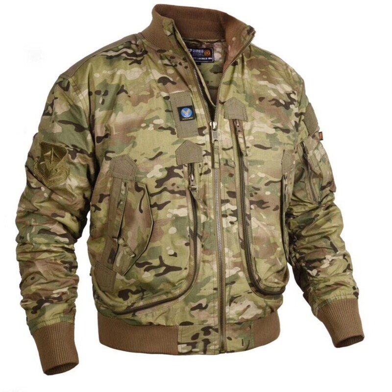 [726] Baseball Collar Flying Jacket Air Force Pilots Single Jacket Men's Baseball Suit Tactical Collar Jacket Men