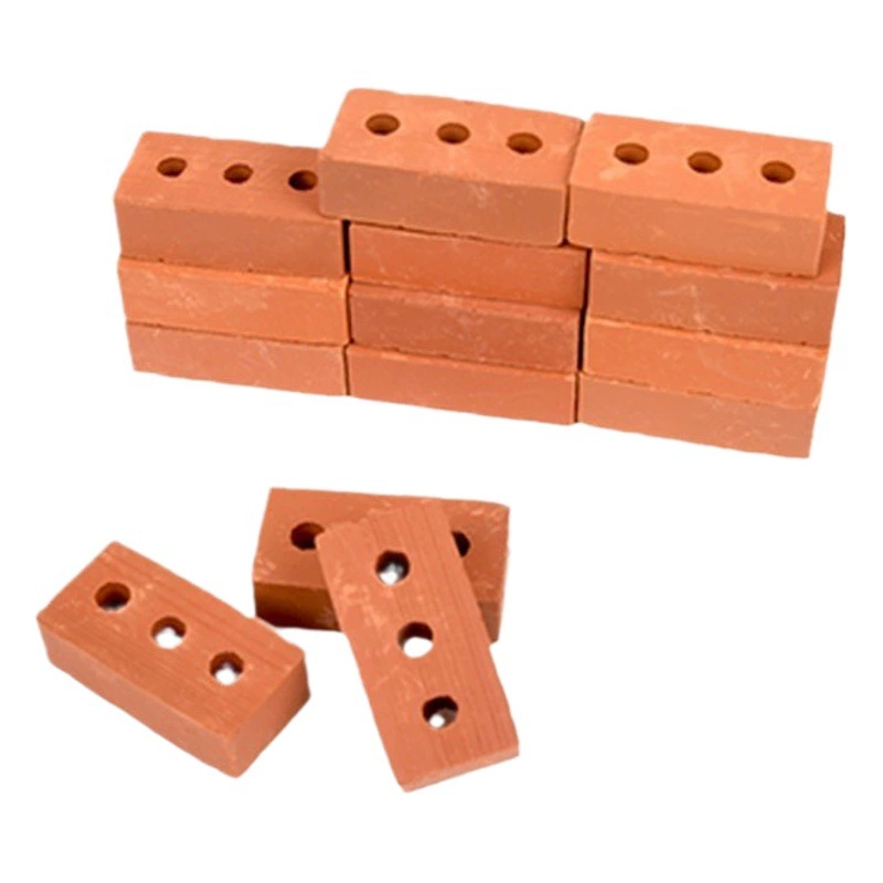 Микро-глиняный мастер мини-кирпич каменщик настоящий кирпич и плитка маленький архитектор ручной работы