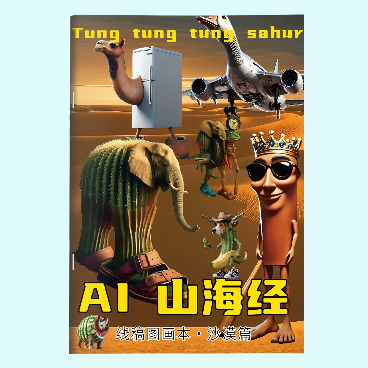 Иностранная карта Шанхацзин третьего принца Нежа AI Шанхацзин рисунки живопись граффити книги иностранная версия