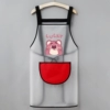 ㊰≟ツ❂◑Bear LU white PVC pocket red SJ606