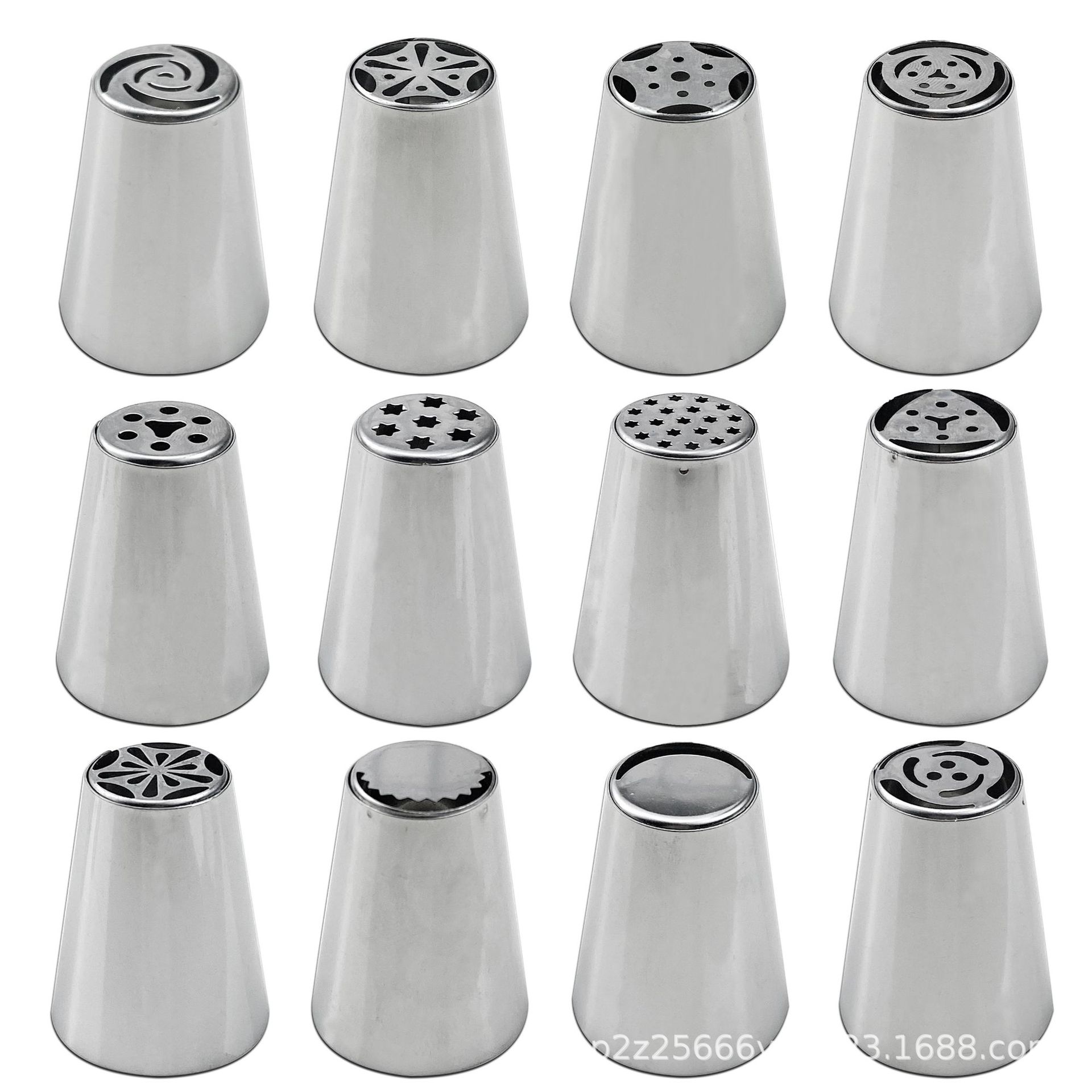 Boquilla de pastelería de acero inoxidable ruso más que traje completo pastel DIY pastelería boquilla transfronteriza e-commerce herramientas para hornear