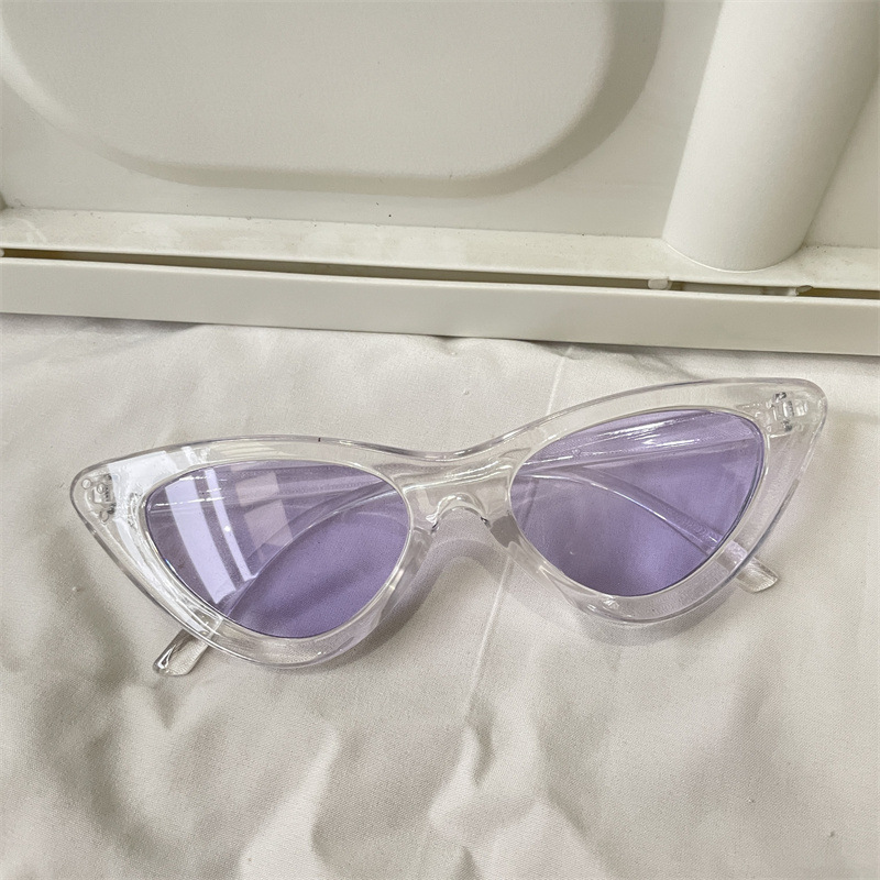 レトロな円枠サングラス紫色のドーパミンギャルメガネ男紫外線防止近視サングラス女性の丸い顔