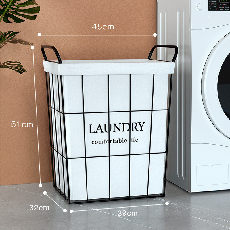 Cesta de lavandería hogar ropa sucia cesta de almacenamiento ins Wind Net almacenamiento rojo Lou cesta de lavandería cubo ropa sucia cesta al por mayor