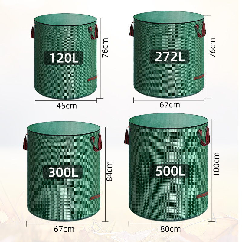 ✅ Cross-Border Garden Bags, Garden Bags with Lids, Leaf Bags, Weed Collection Garbage Bags, Leaf Bags, Leaf Storage Bags