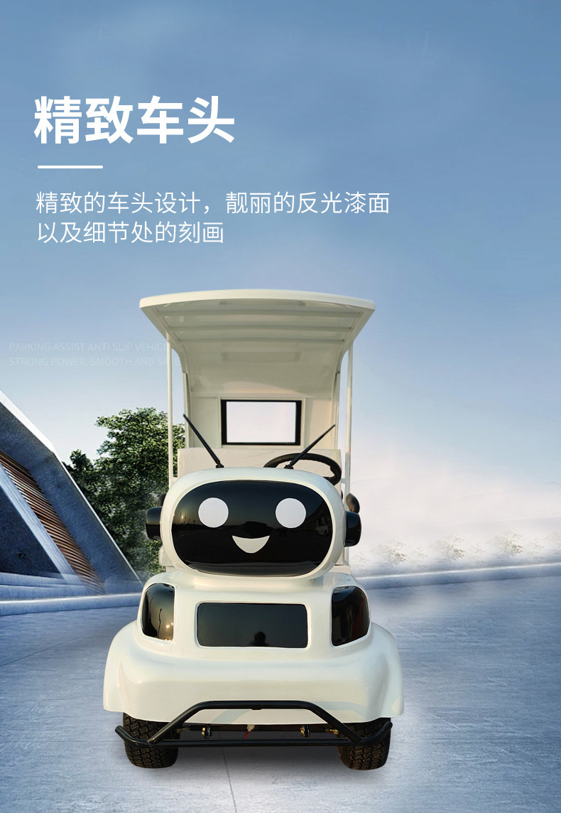 Customized Sightseeing Car 4-Seat Scenic Spot Rental Scan Code Two-Seat Amusement Car Amusement Park Family Shared Electric Sightseeing Car