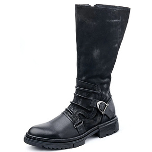 2021 manufacturers foreign trade low heel boots casual men's boots black brown 38-48 size wholesale agent