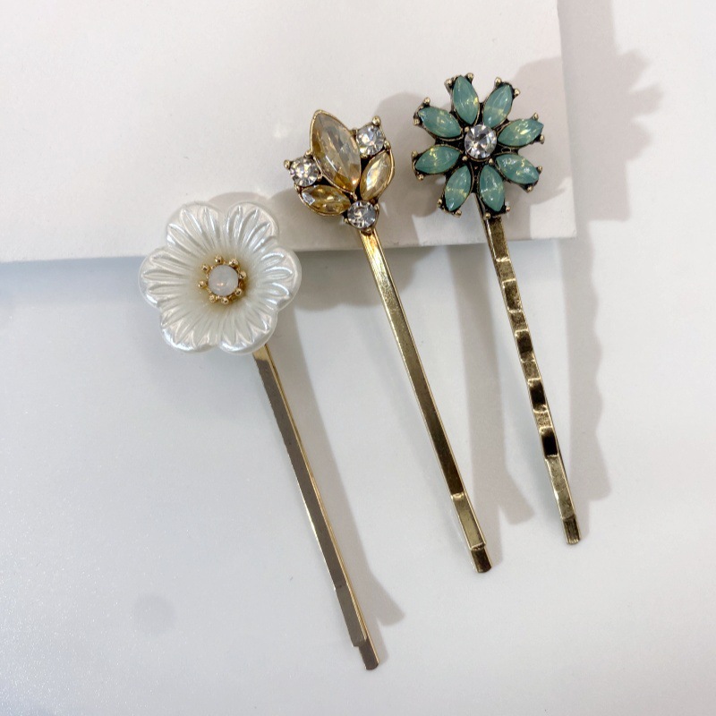 Elegant hårklämma med rhinestone för kvinnor retro accessoar_voghion.com