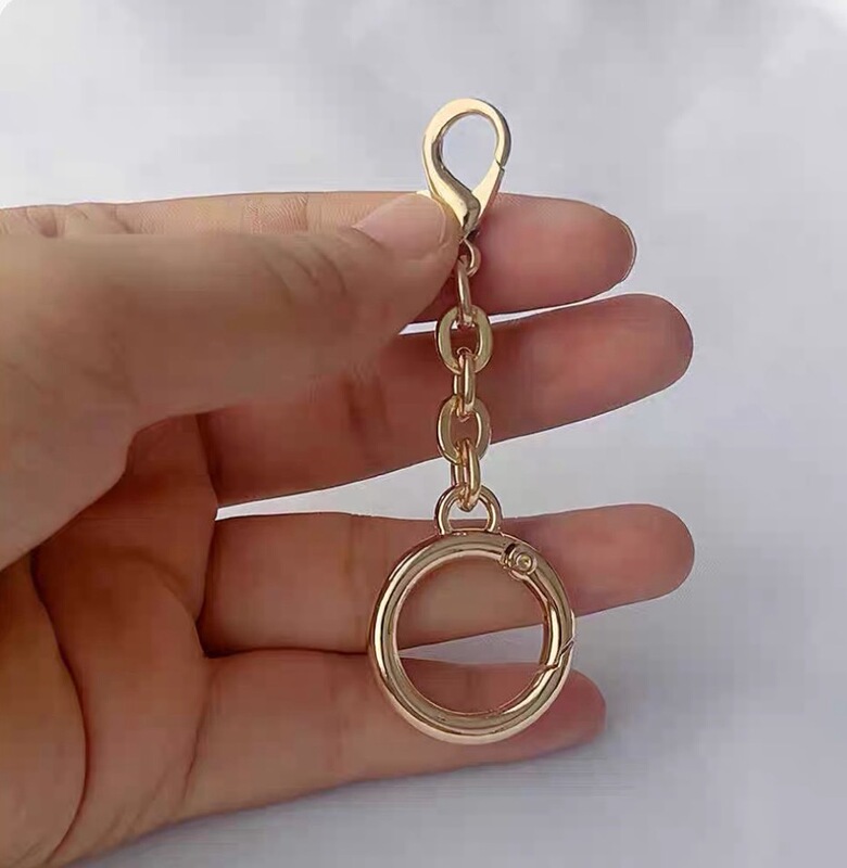 メーカー卸売 DIY ショートチェーンダブルバックル電気メッキロブスタークラスプ上下開口部メタルジュエリーバッグペンダントアクセサリーファーボール|undefined