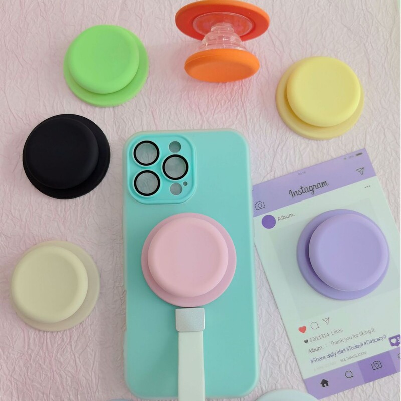 Creative and Simple Liquid Silicone Magsafe Magnetic Stand with Strong Adsorption Force, Extendable Desktop Airbag
