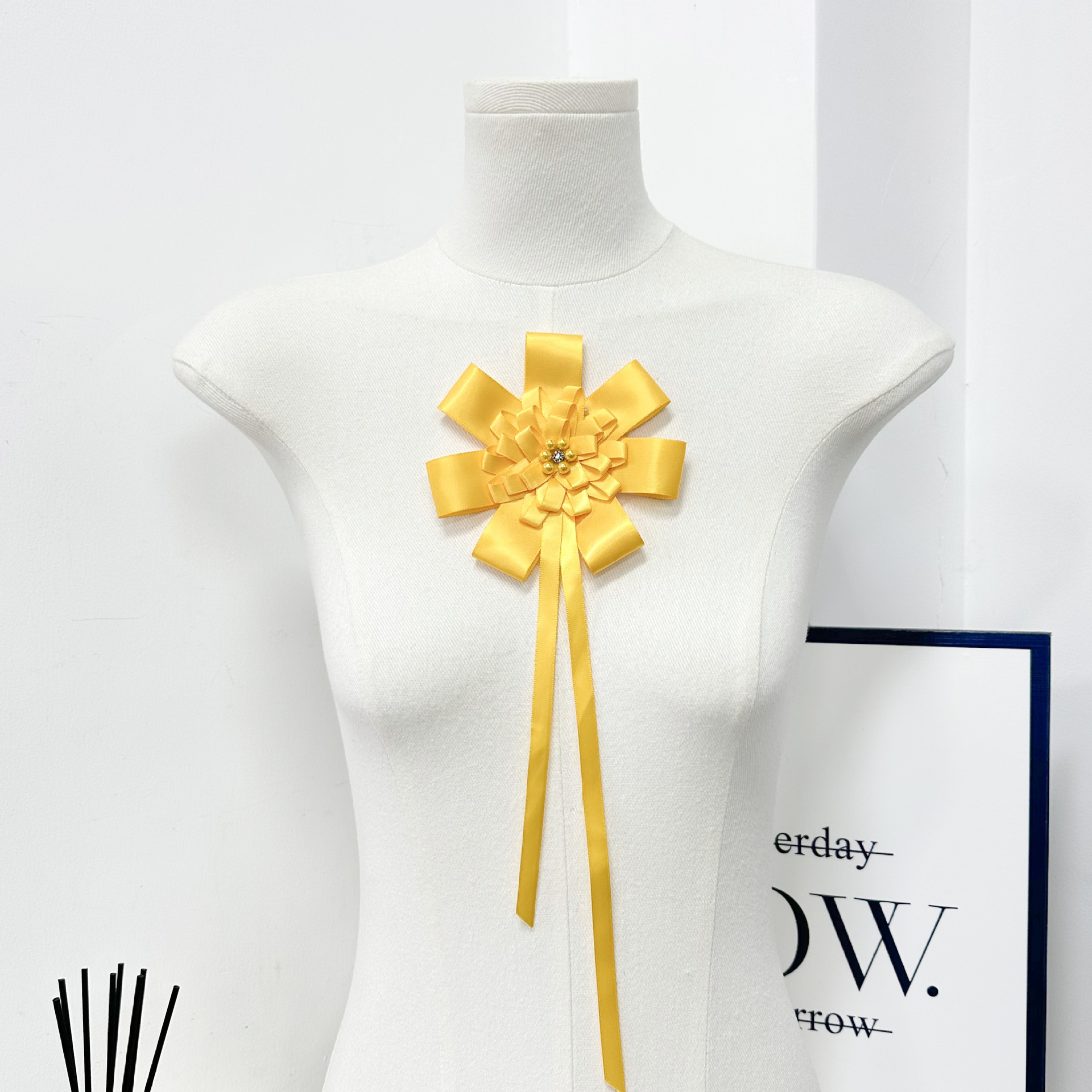 Flores de Gasas para Accesorios del Cabello de Poliéster Hecho a Mano para Accesorios de Cabello y Ropa